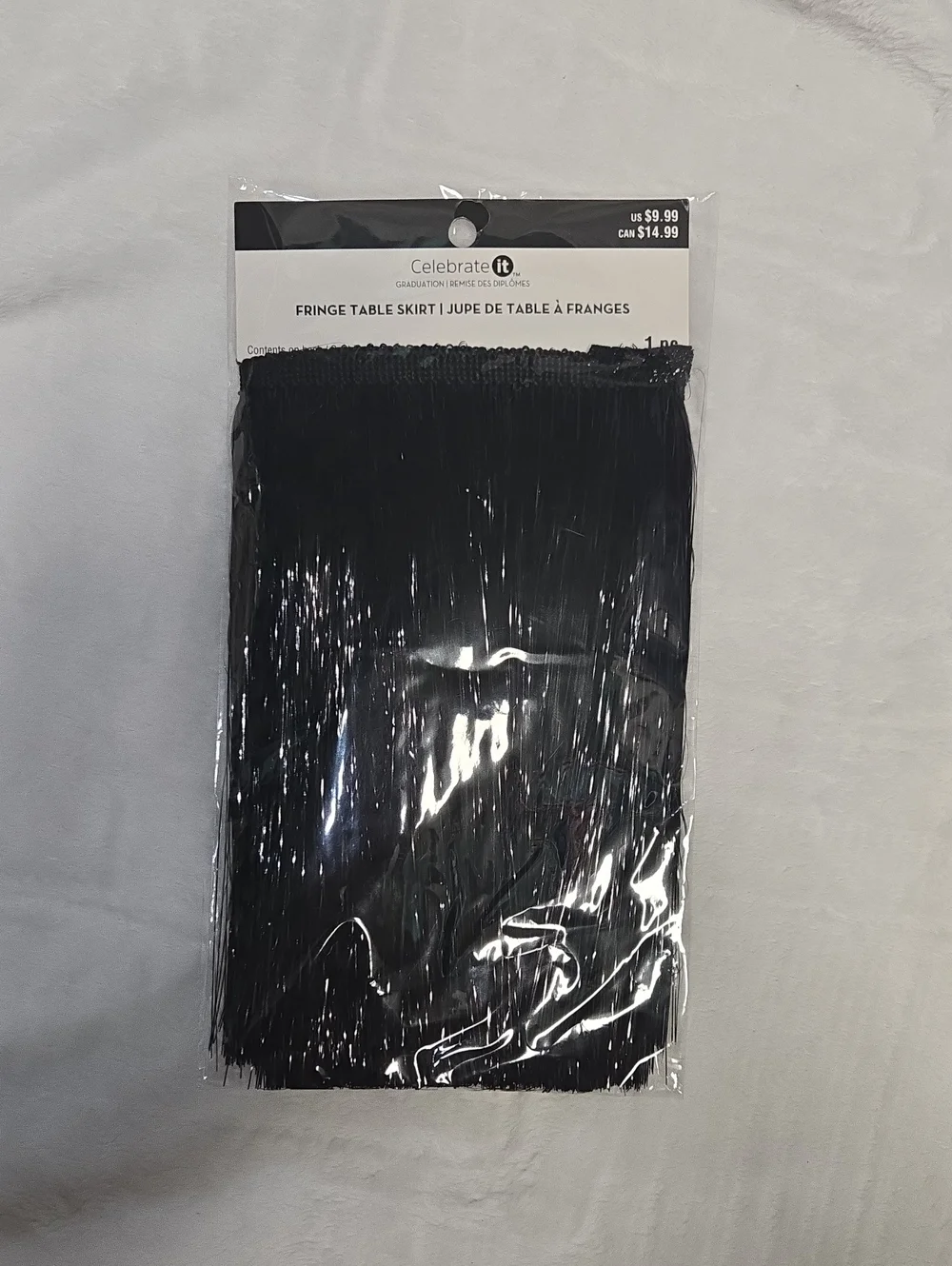 🌞NWT! Celebrate It Black Fringe Table Skirt
